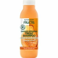 Deals ⭐ Garnier Fructis Papaya Damage Repairing Treat Shampoo For Dry Damaged Hair 🎉