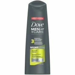 Wholesale 🎉 Dove Men+Care Sport+Care Active+Fresh 3 In 1 Shampoo 12 Oz 🔔