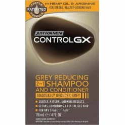 New 😍 Just For Men Control GX Grey 2 In 1 Reducing Shampoo And Conditioner 4 Oz. ⌛