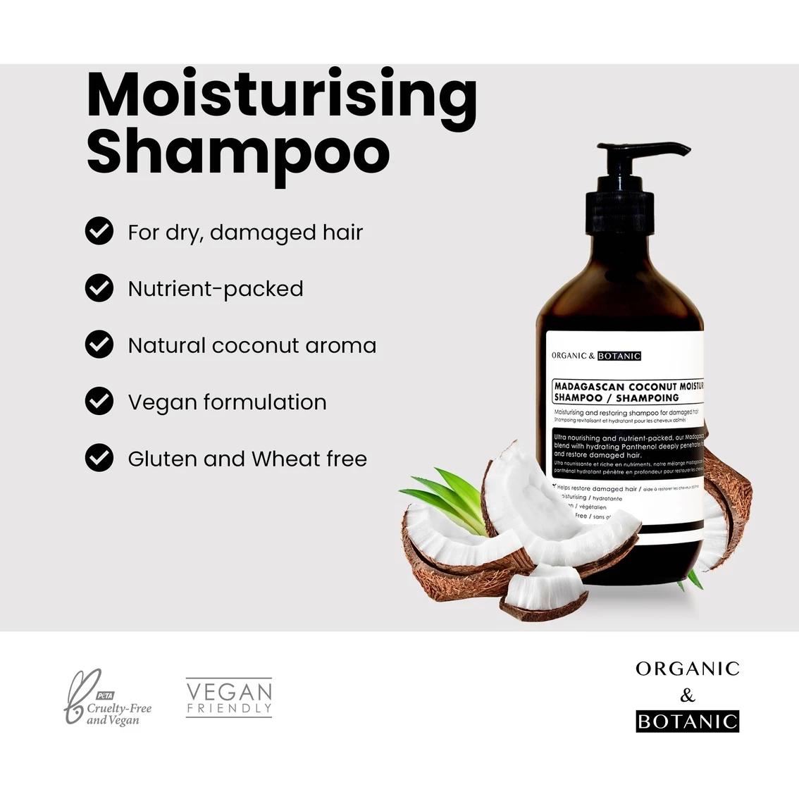 Cheapest π Dr Botanicals Madagascan Coconut Moisturizing Shampoo 16.9 Oz. 𧨠- Image 2