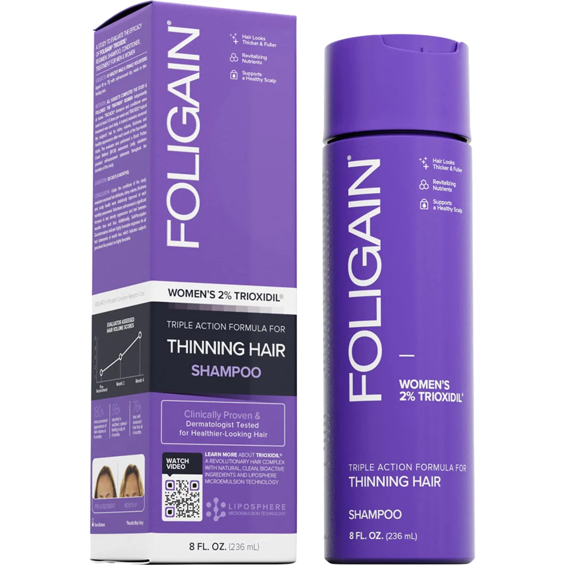 Cheap π Foligain π© Women's Triple Action Shampoo For Thinning Hair (2% Trioxidil) π
