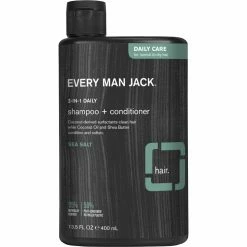 Cheap ⭐ Every Man Jack 2 In 1 Daily Care Shampoo And Conditioner Sea Salt 13.5 Oz. ⌛