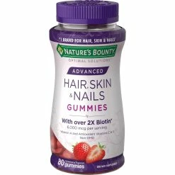 New 😉 Nature's Bounty Advanced Hair, Skin And Nails 80 Ct. Gummies 😉