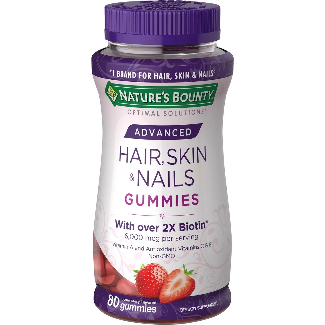 New π Nature's Bounty Advanced Hair, Skin And Nails 80 Ct. Gummies π