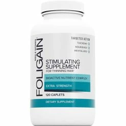 Discount 😉 Foligain Stimulating Supplement For Thinning Hair Caplets 120 Ct. 💯